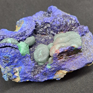 Azurite with Malachite